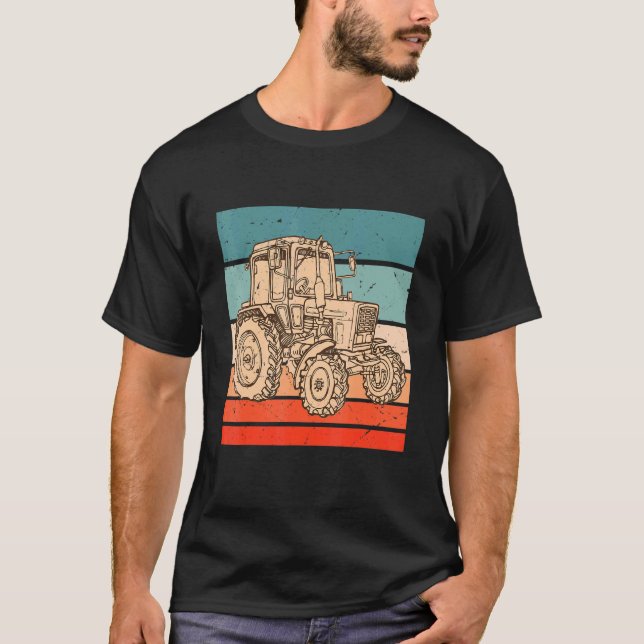 Belarus Farmer Tractor Agriculture 4 T-Shirt (Front)