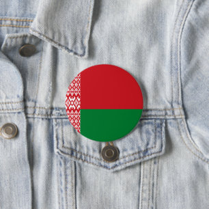 Belarus flag 7.5 cm round badge