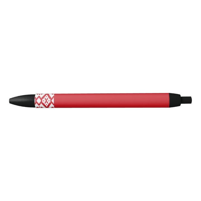 Belarus flag black ink pen (Front)