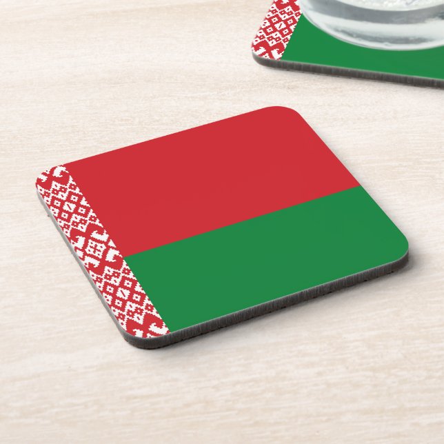 Belarus flag coaster (Left Side)