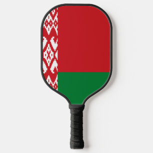 Belarus flag-coat of arms pickleball paddle
