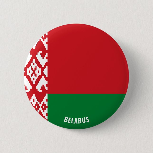 Belarus Flag Cute Patriotic 6 Cm Round Badge (Front)