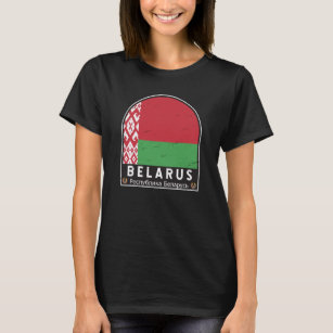Belarus Flag Emblem Distressed Vintage T-Shirt