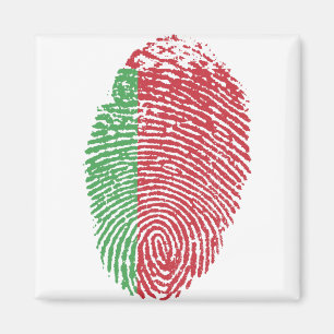 Belarus Flag Fingerprint Country Pride Magnet