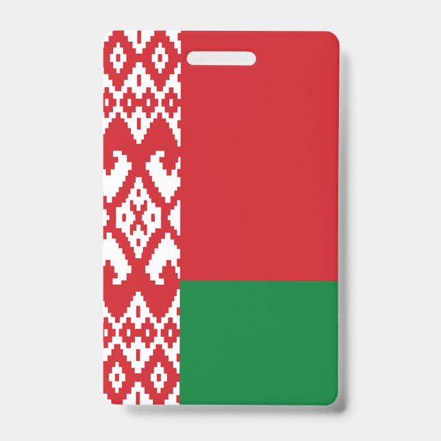 Belarus Flag ID Badge (Front)