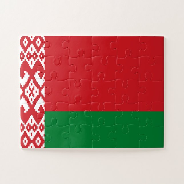 Belarus Flag Jigsaw Puzzle (Horizontal)