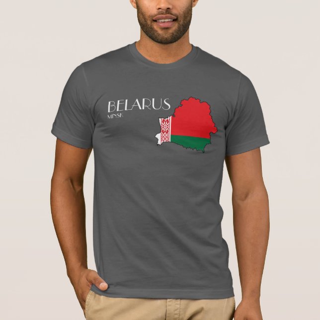Belarus Flag Map Shirt (Front)