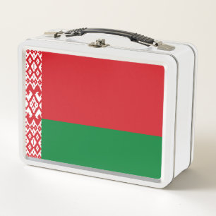 Belarus flag metal lunch box