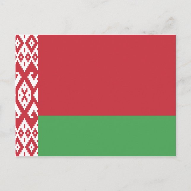 Belarus Flag Postcard (Front)
