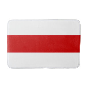 Belarus Flag (Red and White) Bath Mat
