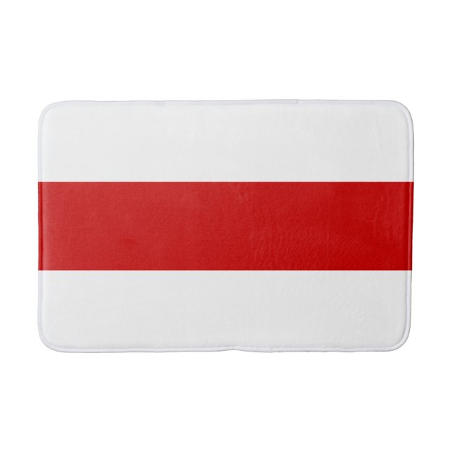 Belarus Flag (Red and White) Bath Mat (Front)