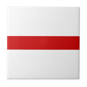 Belarus Flag (Red and White) Tile