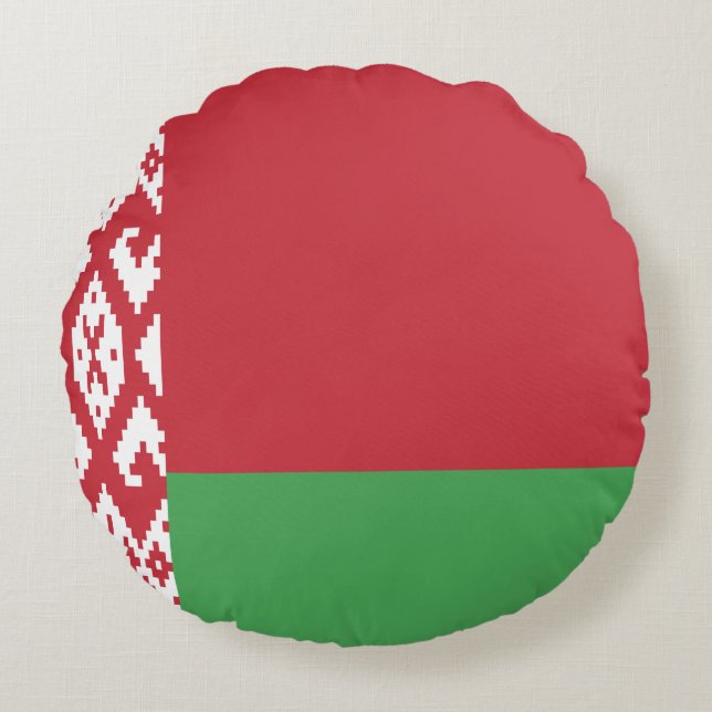 Belarus Flag Round Cushion (Front)