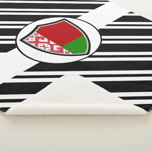 Belarus flag sherpa blanket (3/4)