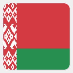 Belarus Flag Square Sticker