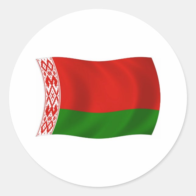 Belarus Flag Sticker (Front)
