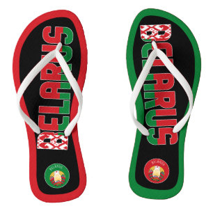 Belarus Flag Superb Patriotic Jandals