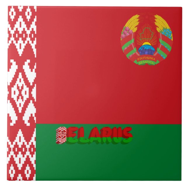 Belarus flag tile (Front)