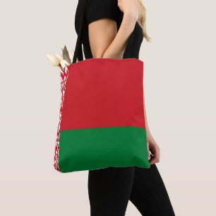 Belarus flag tote bag