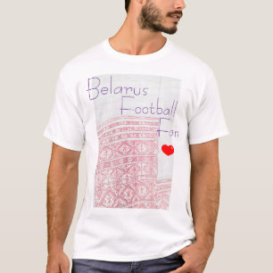 Belarus Football Fan Folk Pattern T-Shirt Top