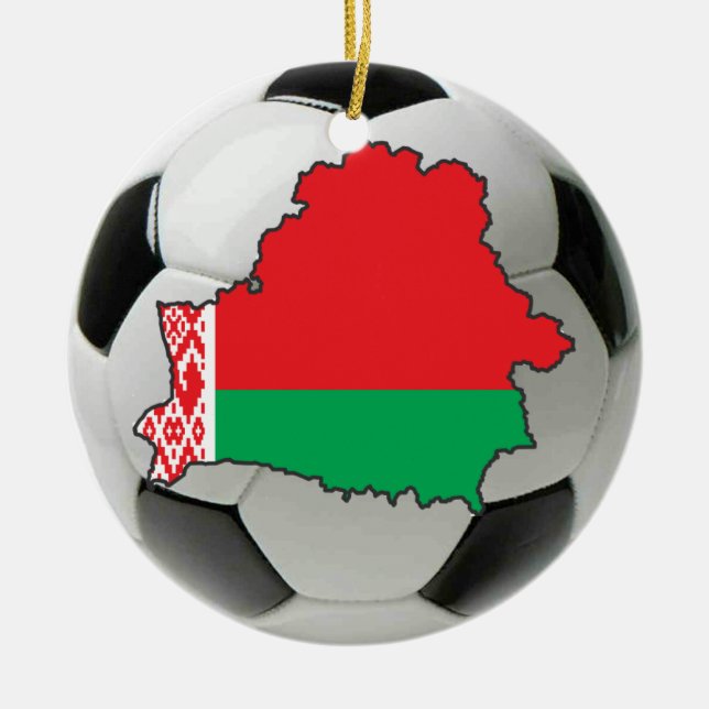 Belarus football soccer ornament (Front)