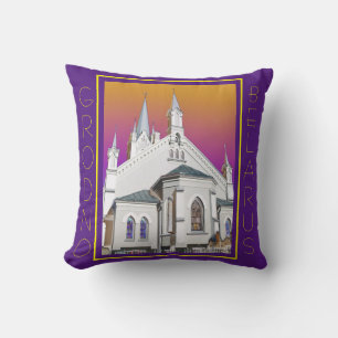 Belarus Grodno Architecture Cushion Throw Pillow