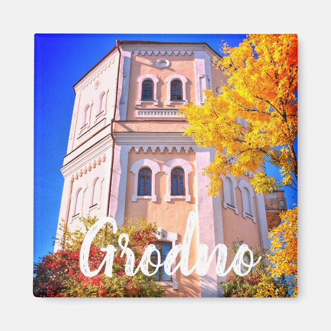 Belarus Grodno Architecture Landscape Magnet (Front)