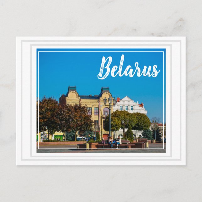 Belarus Grodno City Architecture Postcard (Front)