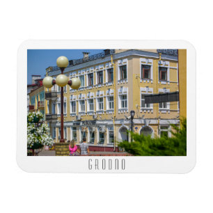 Belarus Grodno Cityscape City Architecture Magnet