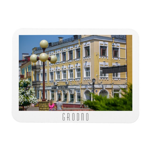 Belarus Grodno Cityscape City Architecture Magnet (Horizontal)