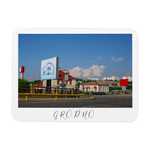 Belarus Grodno Cityscape City Architecture Magnet
