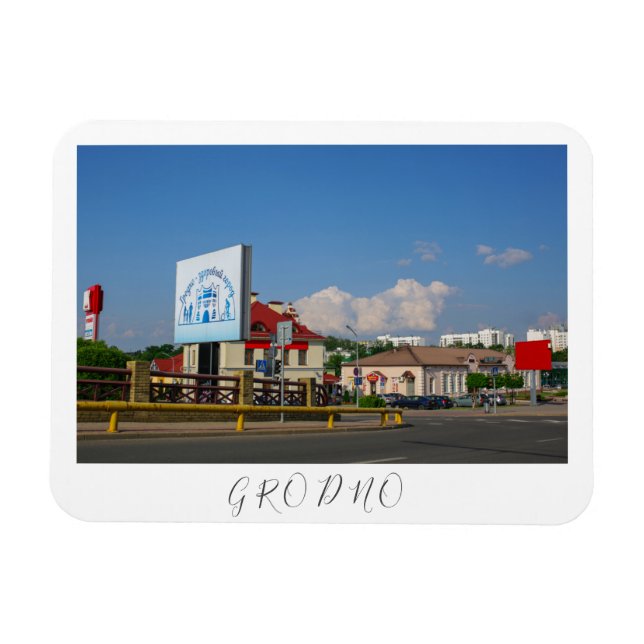 Belarus Grodno Cityscape City Architecture Magnet (Horizontal)