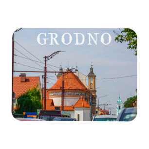 Belarus Grodno Cityscape City Architecture Magnet