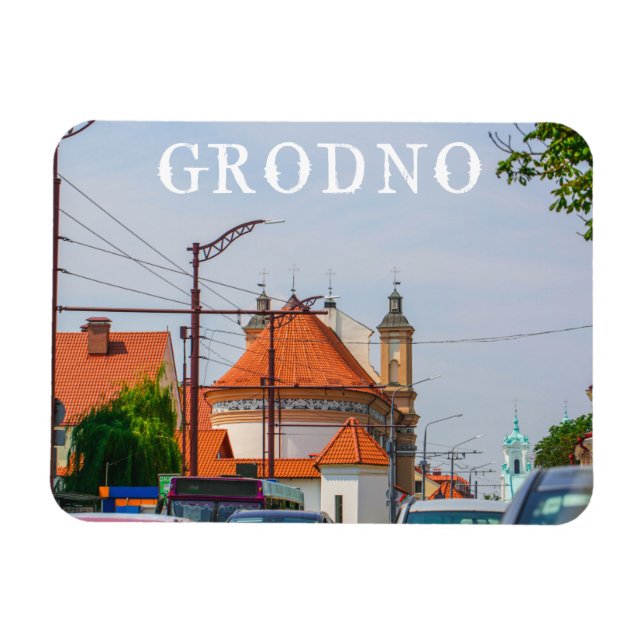 Belarus Grodno Cityscape City Architecture Magnet (Horizontal)