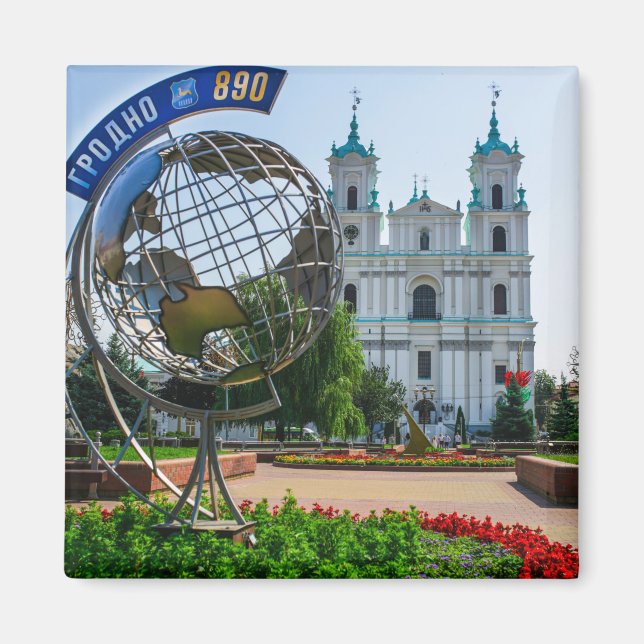 Belarus Grodno Cityscape City Architecture  Magnet (Front)
