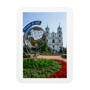 Belarus Grodno Cityscape City Architecture Magnet