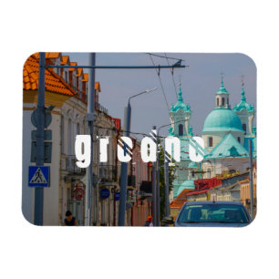 Belarus Grodno Cityscape City Architecture Magnet