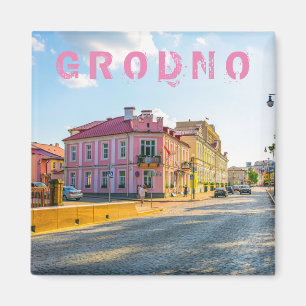 Belarus Grodno Cityscape City Architecture Magnet