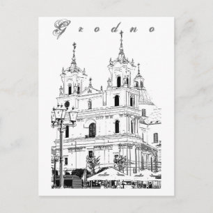 Belarus Grodno Cityscape City Architecture Postcard