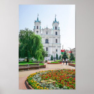 Belarus Grodno Cityscape City Architecture Poster