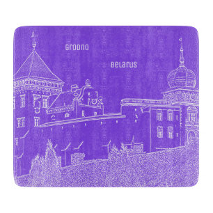 Belarus Grodno Cityscape City Castle Architecture Cutting Board