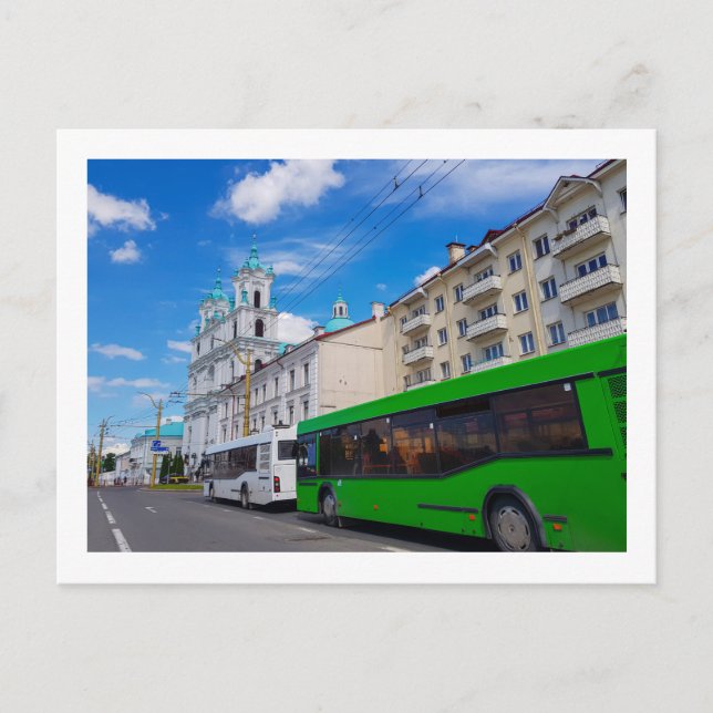 Belarus Grodno Cityscape City View Architecture Postcard (Front)