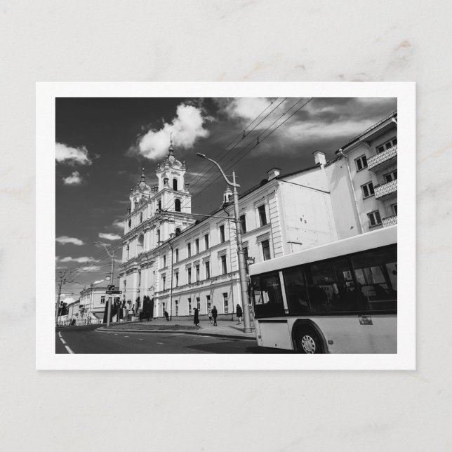 Belarus Grodno Cityscape City View Architecture Postcard (Front)