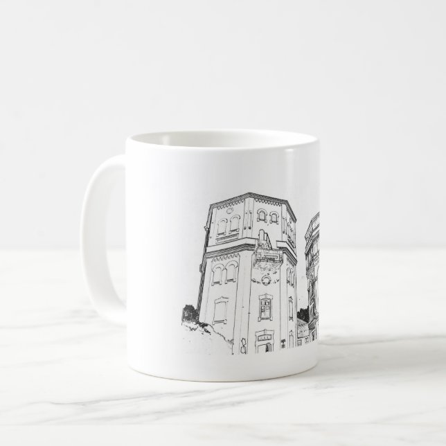 Belarus Grodno Water Towers Coffee Mug (Front Left)