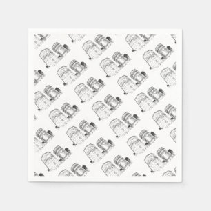 Belarus Grodno Water Towers Napkin