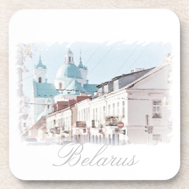 Belarus Hrodna Grodno Architecture Coaster (Front)