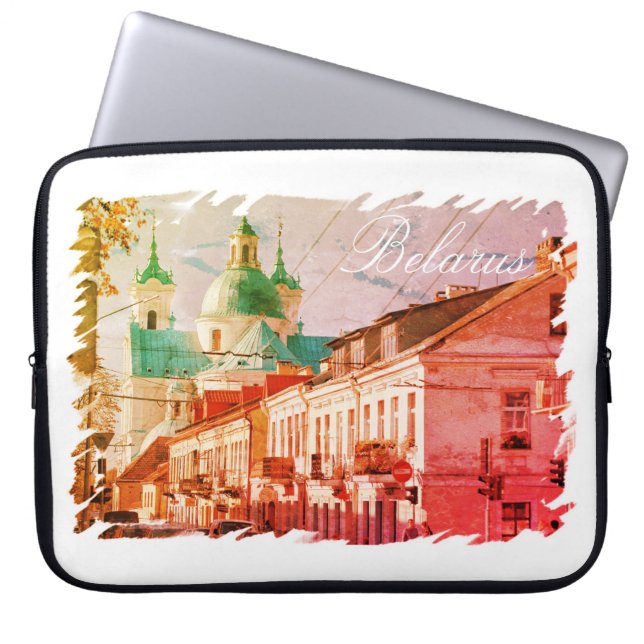 Belarus Hrodna Grodno Architecture Laptop Sleeve (Front)