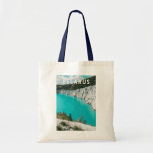 Belarus Illustration Travel Art Vintage Tote Bag