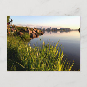 Belarus landscape photograph postcard