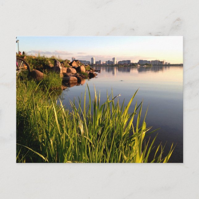 Belarus landscape photograph postcard (Front)